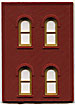 30108 Two-Story Arched 4-Window HO Scale Modular System (Click for larger picture)