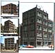36400 Twentieth Century Storefront Building - HO Scale HO Modular System Designer Bulk Packs (Click for larger picture)