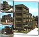 36500 Steel Sash Window Industrial Building - HO Scale HO Modular System Designer Bulk Packs (Click for larger picture)