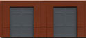 60106 Street Level Freight Door N Scale Modular System (Click for larger picture)