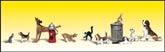 A2140 Dogs & Cats (N Scale) Scenic Accents<sup>®</sup> N Scale(Figures) (Click for larger picture)