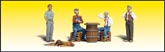 A2132 Checker Players (N Scale) Scenic Accents<sup>®</sup> N Scale(Figures) (Click for larger picture)