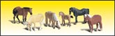 A2141 Farm Horses (N Scale) Scenic Accents<sup>®</sup> N Scale(Figures) (Click for larger picture)