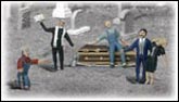 A2127 Graveside Service (N Scale) Scenic Accents<sup>®</sup> N Scale(Figures) (Click for larger picture)