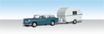 AS5328 Thompson's Travelin' Trailer (N Scale) AutoScenes N Scale (Click for larger picture)