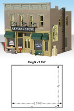 BR4925 Lubener's General Store (N Scale) Built-&-Ready<sup>®</sup> Landmark Structures N Scale (Click for larger picture)