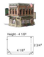 BR5024 Corner Emporium (HO Scale) Built-&-Ready<sup>®</sup> Landmark Structures HO Scale (Click for larger picture)