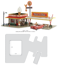BR5029 Drive 'n Dine (HO Scale) Built-&-Ready<sup>®</sup> Landmark Structures HO Scale (Click for larger picture)