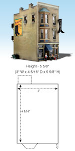BR5032 J. W. Shoe Cobbler (HO Scale) Built-&-Ready<sup>®</sup> Landmark Structures HO Scale (Click for larger picture)