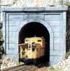 C1152 N Scale Concrete Single (2 ea.) Tunnel Portals (Click for larger picture)