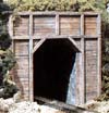 C1154 N Scale Timber Single (2 ea.) Tunnel Portals (Click for larger picture)