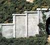 C1158 N Scale Concrete (6 ea.) Retaining Walls (Click for larger picture)