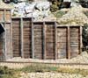 C1160 N Scale Timber (6 ea.) Retaining Walls (Click for larger picture)