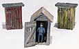 D214 3 Outhouses and Man Scenic Details<sup>®</sup> (Click for larger picture)
