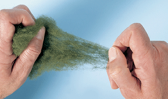 green poly fiber fill
