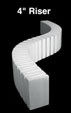 Riser 4" (2 per pkg)