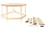 Corner Module Kit Wooden Stand (36"x36"x 351/2")