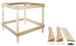 ST4792 Square Module Kit Wooden Stand (36"x36"x35 1/2") Mod-U-Rail System Module Kits (Click for larger picture)
