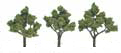 TR1509 Light Green 4"- 5"(3 pkg) Ready Made Realistic Trees (N Scale) (Click for larger picture)