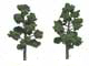 TR1513 Medium Green 5"- 6"(2 pkg) Ready Made Realistic Trees (HO Scale) (Click for larger picture)