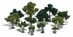 TR1101 3/4"- 3" Light, Medium, Dark Green (36 pkg) Realistic Tree Kits (Click for larger picture)
