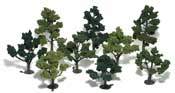 TR1102 3"- 5" Light, Medium, Dark Green (14 pkg) Realistic Tree Kits (Click for larger picture)