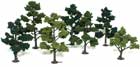 TR1103 5"- 7" Light, Medium, Dark Green (7 pkg) Realistic Tree Kits (Click for larger picture)