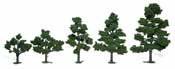 TR1112 3"- 7" Medium Green (6 pkg) Realistic Tree Kits (Click for larger picture)