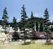 TK23 6"- 9" Pine Trees (5/kit) Large Tree Kits (Click for larger picture)