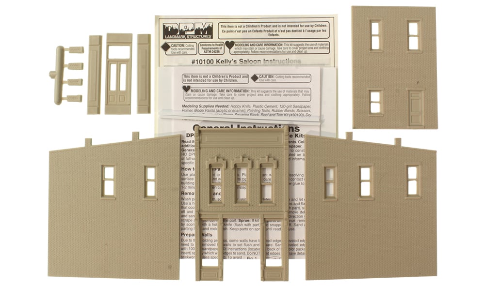 Kelly's Saloon - HO Scale Kit - Decals, figures, landscape and accessories sold separately