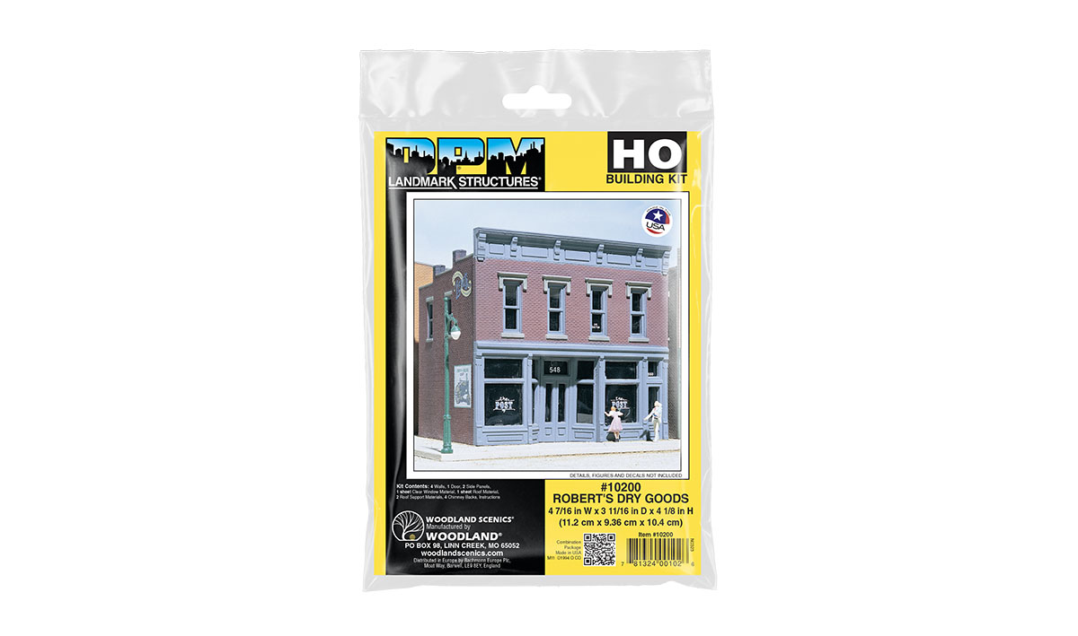 Robert's Dry Goods - HO Scale Kit - Decals, figures and accessories sold separately