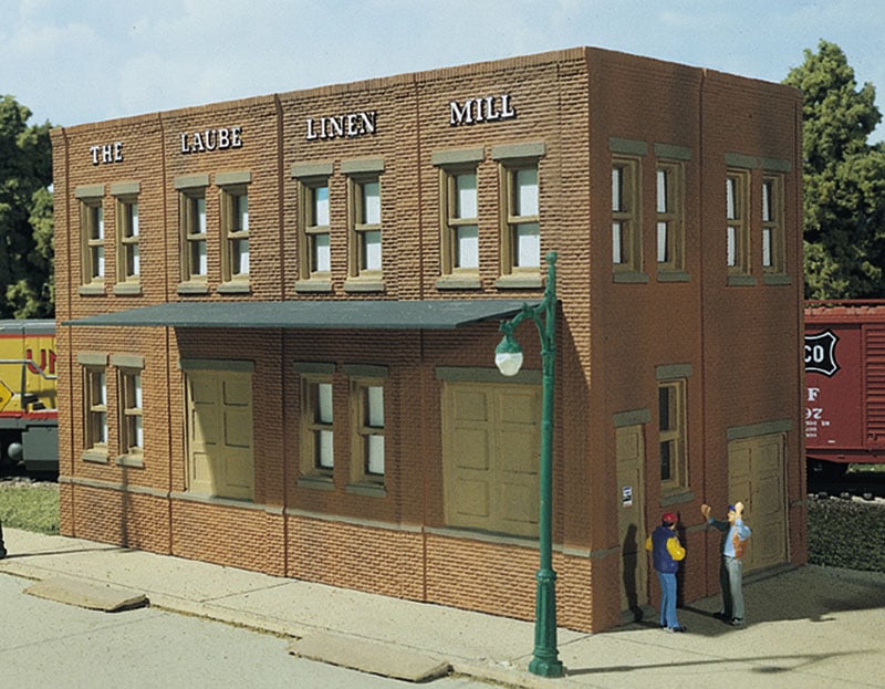 Laube's Linen Mill - HO Scale Kit - Figures, decals, landscape and accessories sold separately