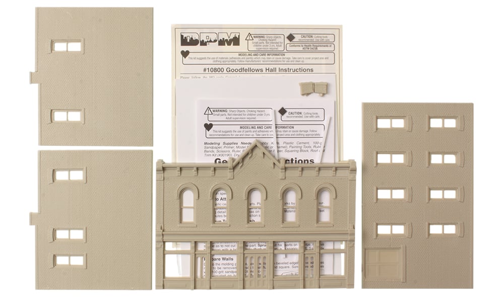 Goodfellows Hall - HO Scale Kit - Vehicles, decals, figures and accessories sold separately