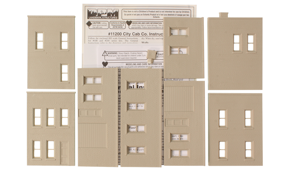 City Cab Co. - HO Scale Kit - Vehicles, decals, figures, landscape and accessories sold separately