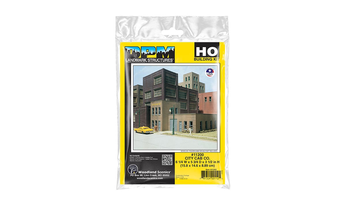 City Cab Co. - HO Scale Kit - Vehicles, decals, figures, landscape and accessories sold separately