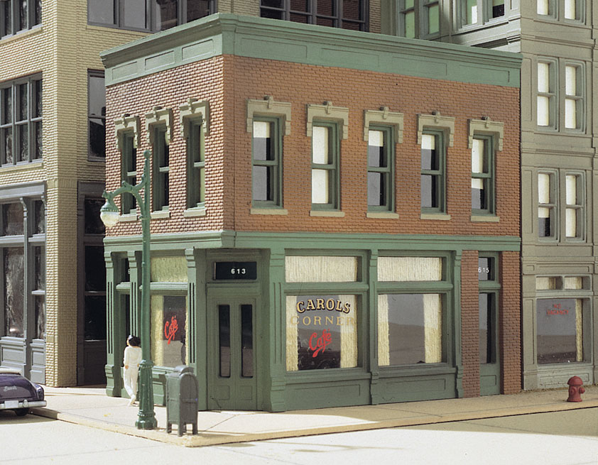 Carol's Corner Café - HO Scale Kit - Vehicle, decals, figure and accessories sold separately