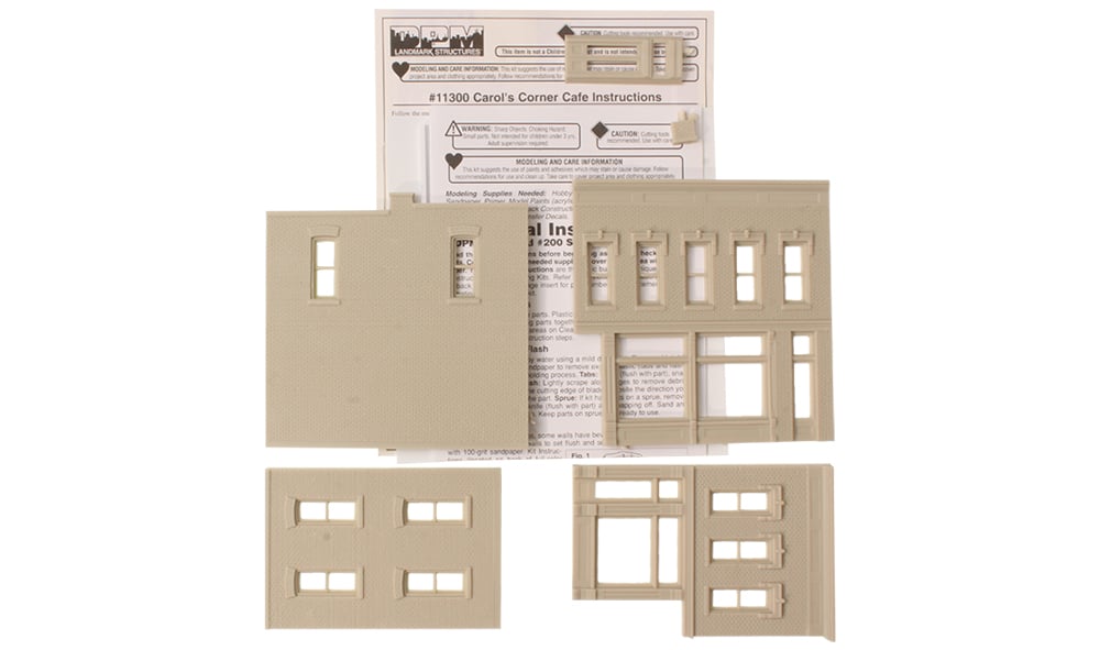 Carol's Corner Café - HO Scale Kit - Vehicle, decals, figure and accessories sold separately