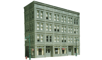 Woodland Scenics 30139 HO Scale 2 Story Wall W High Rectangular Windows 4 DPM for sale online