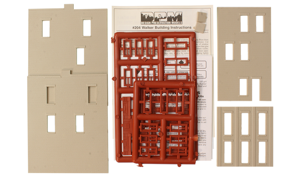 Walker Building - HO Scale Kit - Painting is optional with #200 Series Kits
