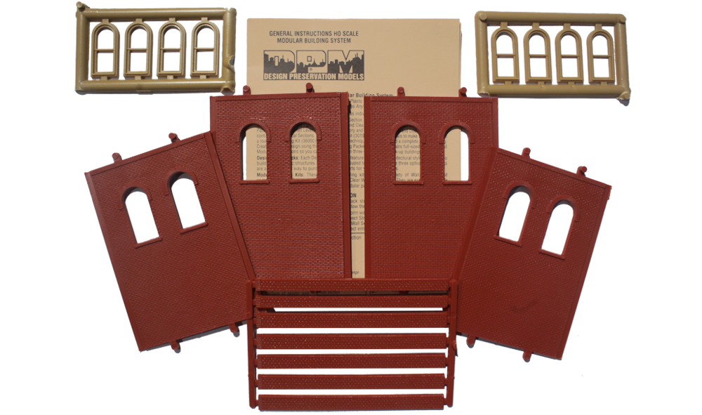 Two-Story Arched 2-Window - High - Four sections per package
2 11/16" w x 3 11/16" h (6