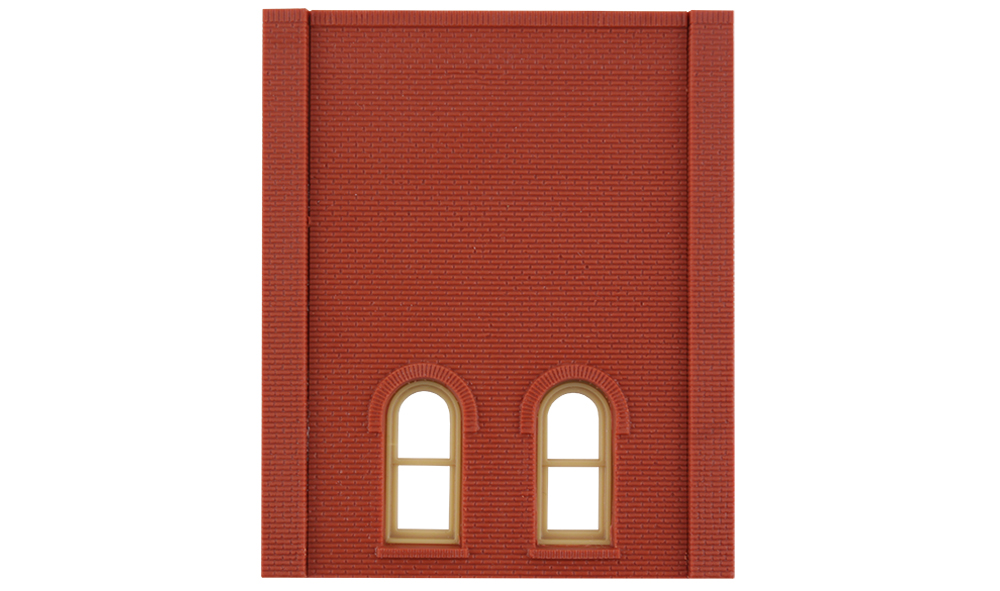 Two-Story Arched 2-Window - Low - Four sections per package
2 11/16" w x 3 11/16" h (6