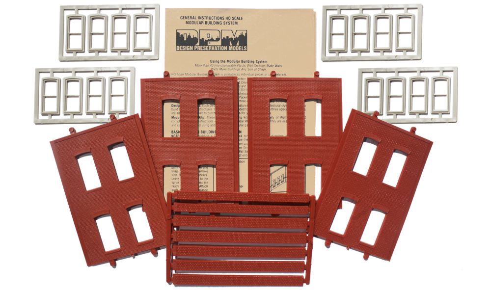 Two-Story Rectangular 4-Window - Four sections per package
2 11/16" w x 3 11/16" h (6