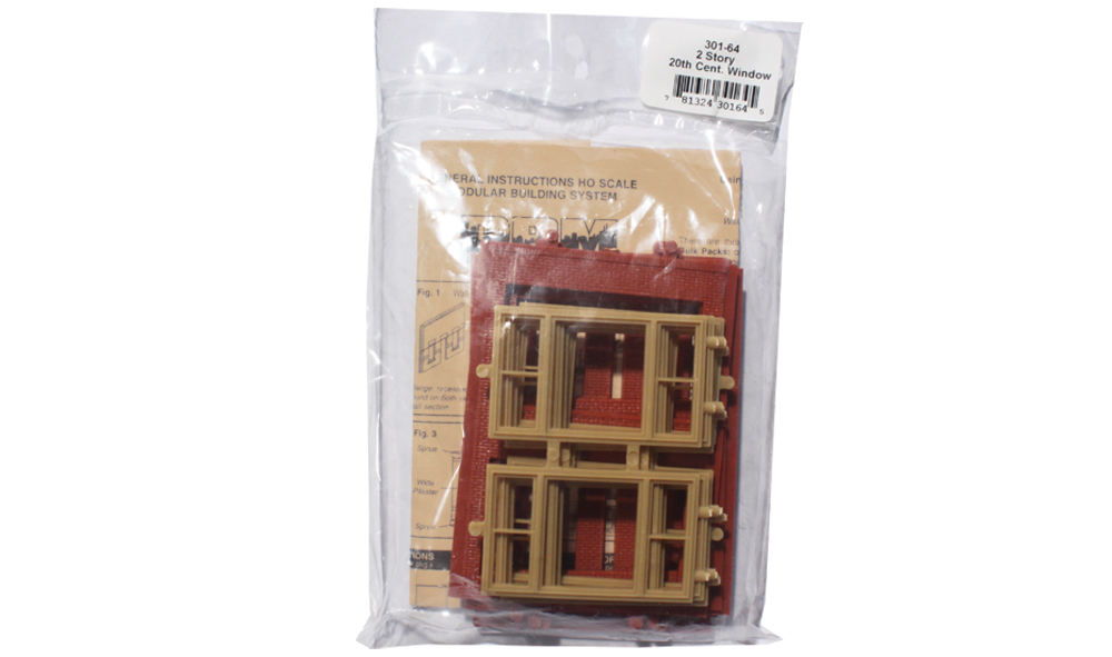Two-Story 20th Century Window - Four sections per package
2 11/16" w x 3 11/16" h (6