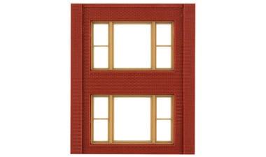 Details about   Woodland Scenics Two-Story Rectangular 2-Window ~ High ~ HO Scale ~ 30139