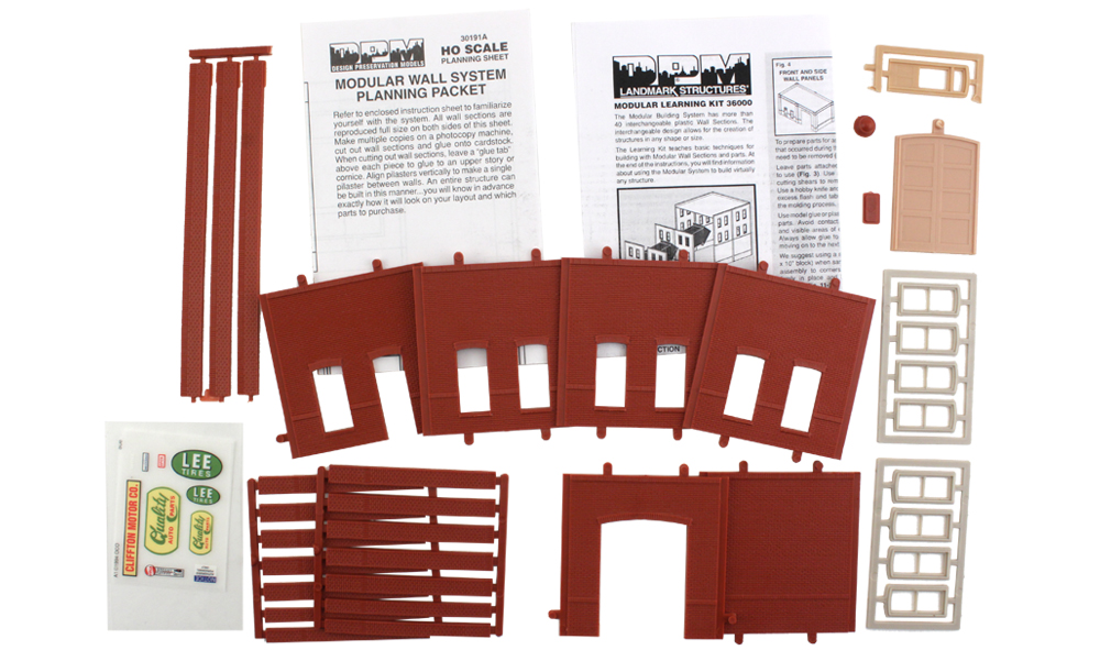 Modular Learning Kit Building - HO Scale - Fun and easy way to develop the skills needed to build any DPM modular building