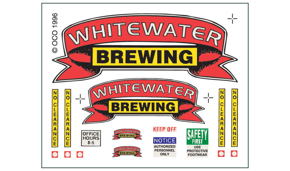 Whitewater Brewing - HO Scale Kit - This thriving brewery is designed with an open loading/unloading berth perfect for a side track or spur destination