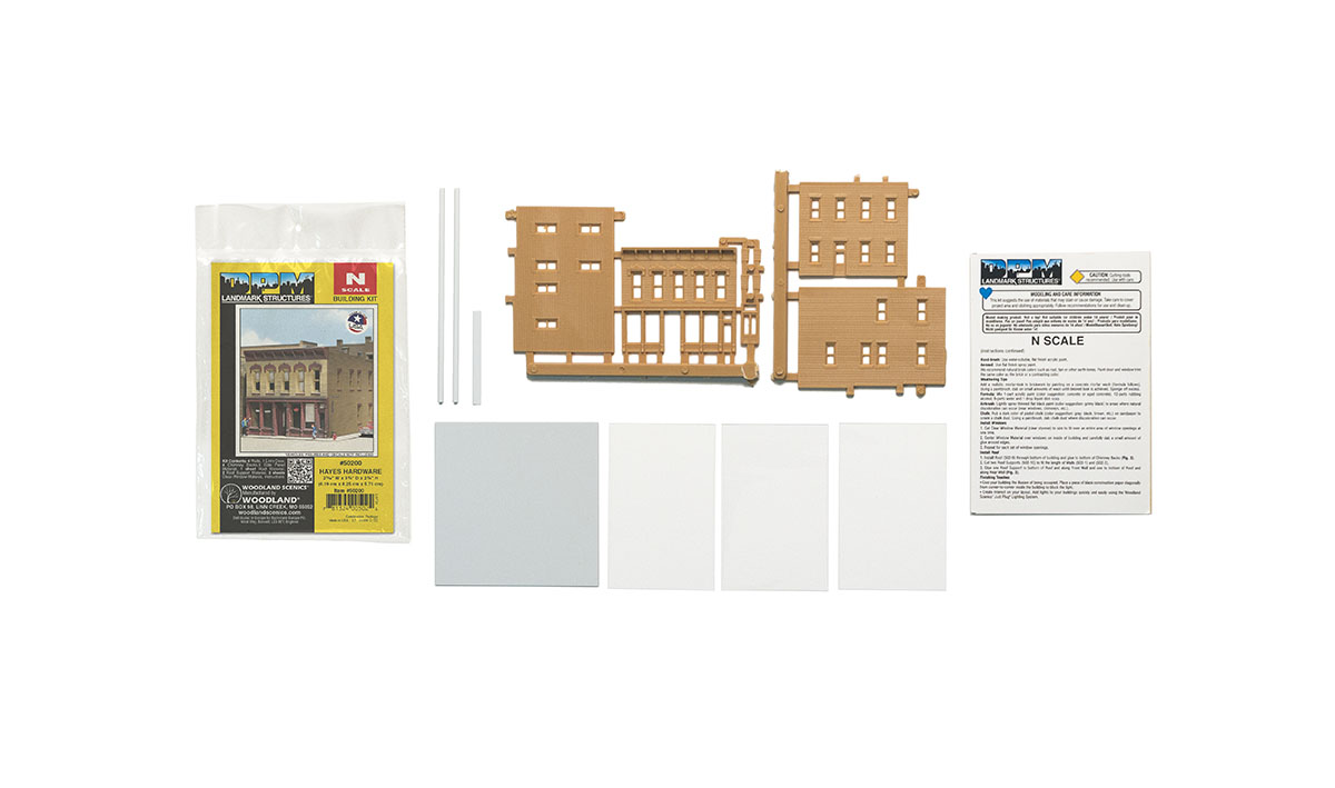 Hayes Hardware - N Scale Kit - Vehicles, decals, figures and accessories sold separately