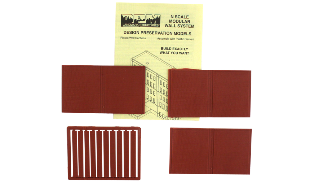 Two-Story Blank Wall - Three sections per package
3 1/2" w x 1 15/16" h (8
