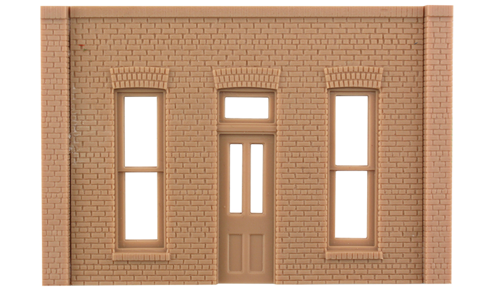 Street/Dock Level Rectangular Entry - Two wall sections and five pilasters per package
Each section is 4 1/8" w x 3 1/16" h (10