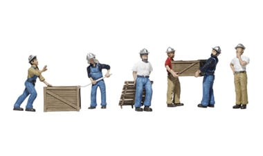 *FREE SHIPPING* HO-Scale-A1898 Woodland Scenics RAIL WORKERS 